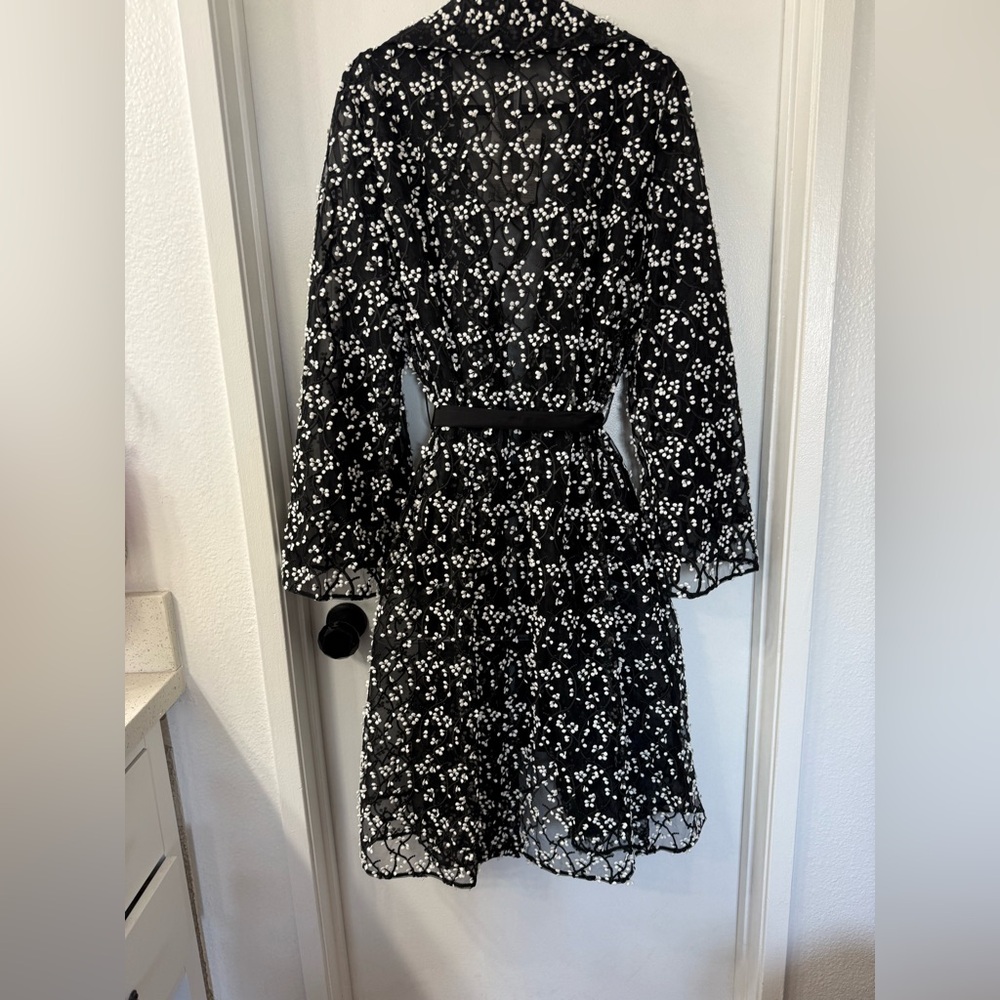Marina Rinaldi Topazio Embroidered Overcoat NWT- 18 - Picture 5 of 13
